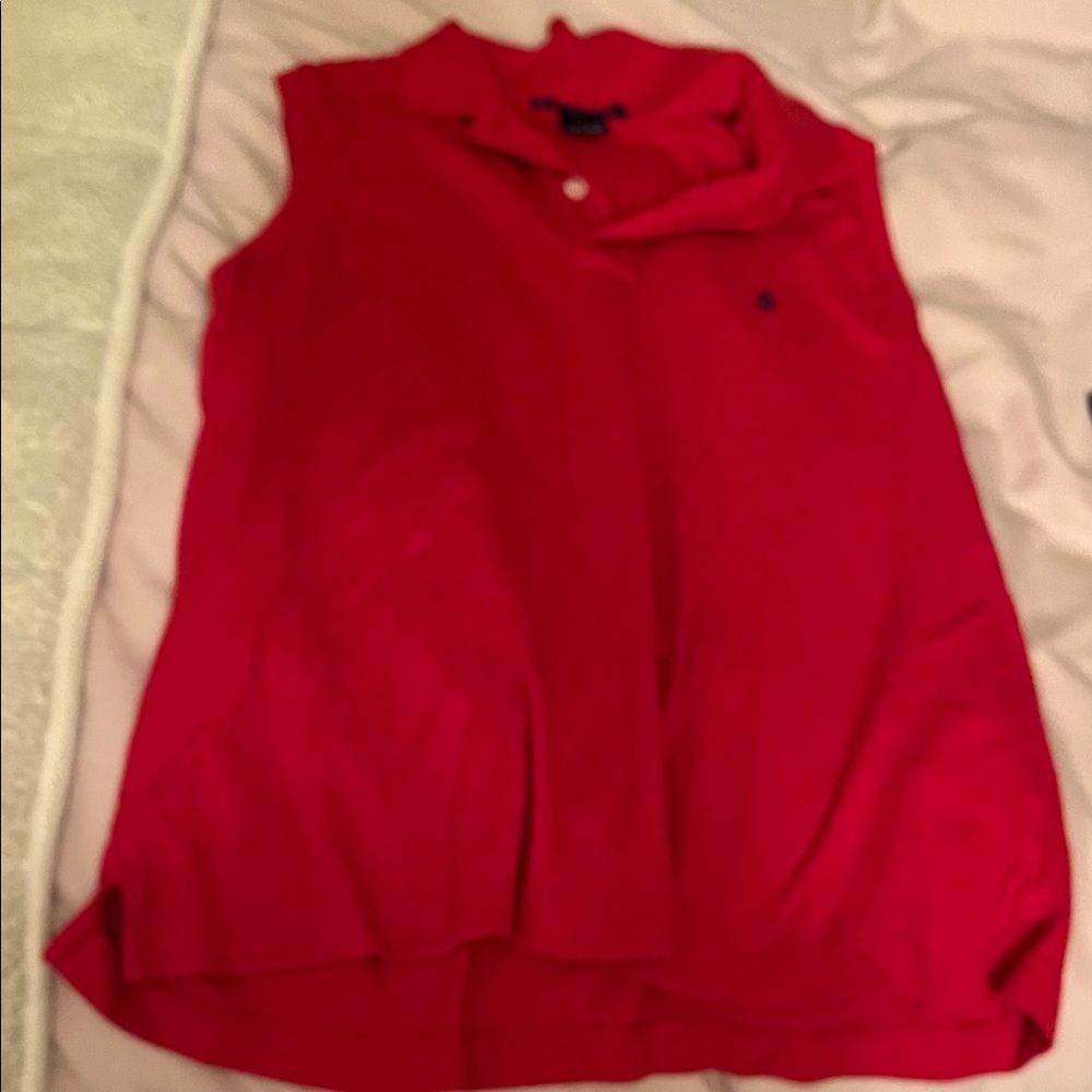 Ralph Lauren Red Sleeveless Tank Top